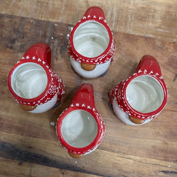 Pottery Barn Gnome Christmas Mugs Set of 4 – Nordic Sweater Design - Picture 4 of 4